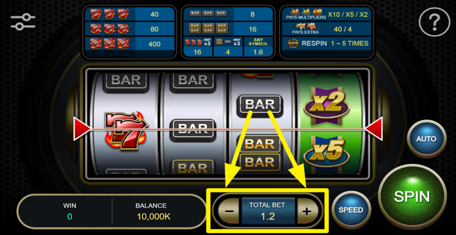 777 Blazing Classic Adjust Bet