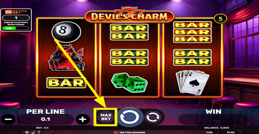 777 Devils Charm Max Bet