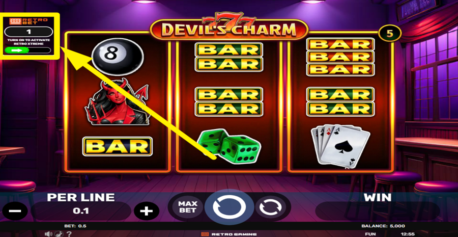 777 Devils Charm Retro Xtreme