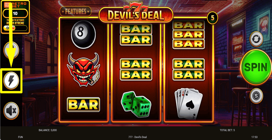 777 Devils Deal Turbo Feature