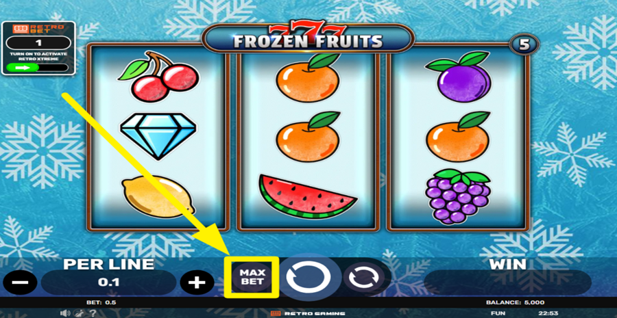 777 Frozen Fruits Max Bet