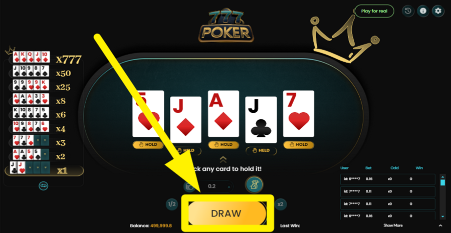 777 Poker Draw