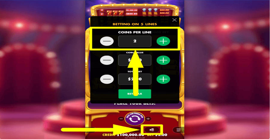 777 Rush Coins Per Line