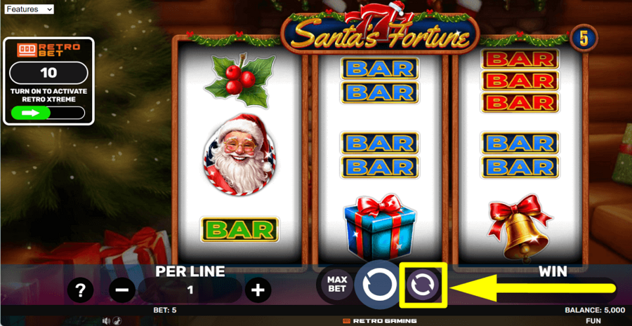777 Santas Fortune Autoplay Feature