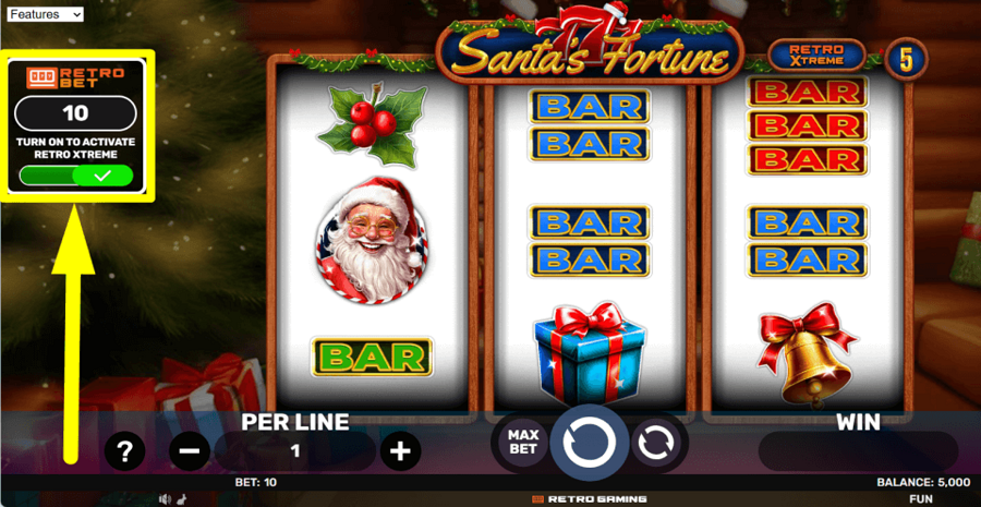 777 Santas Fortune Retro Xtreme Feature
