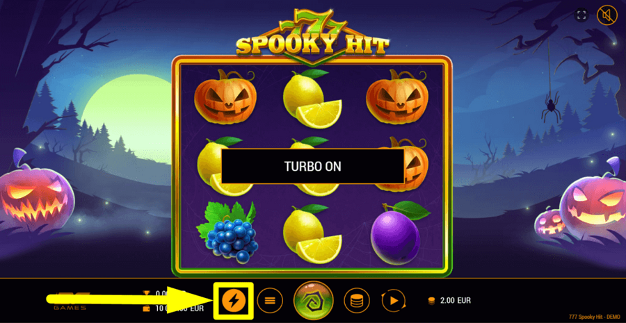 777 Spooky Hit Turbo Feature