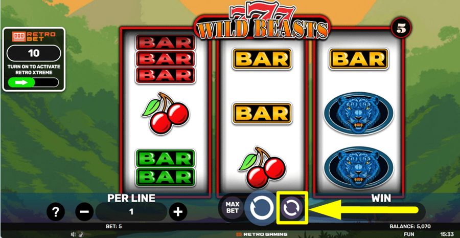 777 Wild Beasts Autoplay Feature