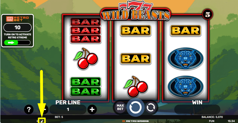 777 Wild Beasts Turbo Feature