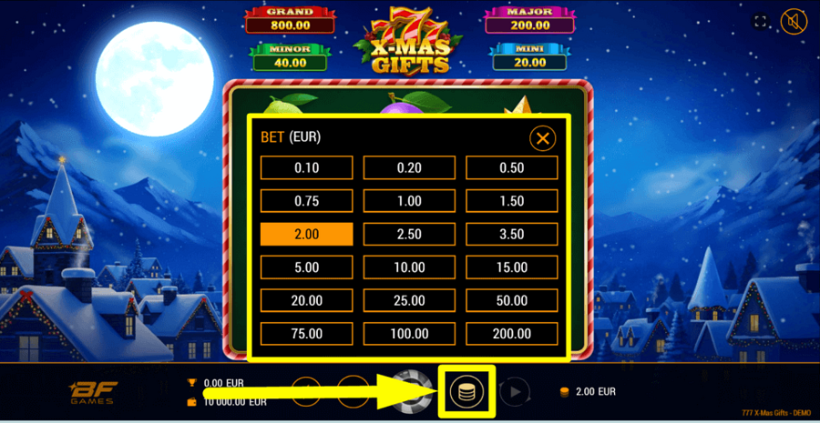 777 Xmas Gifts Bet Value
