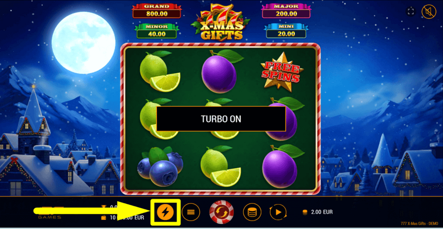 777 Xmas Gifts Turbo Feature