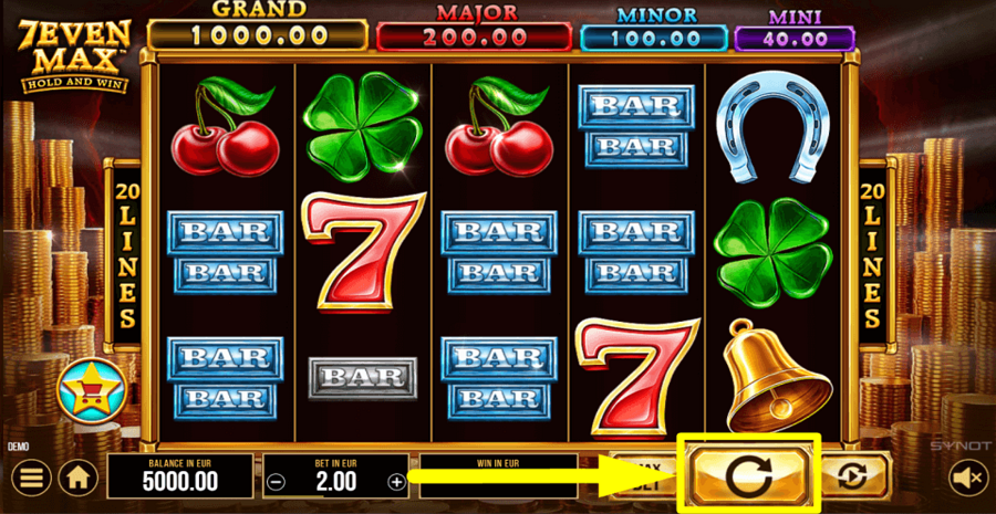 7even Max Spin Button