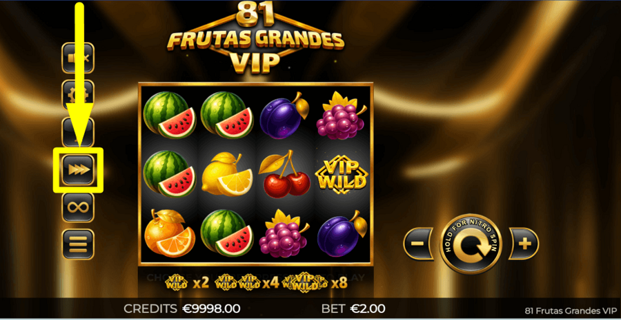 81 Frutas Grandes Vip Turbo Feature