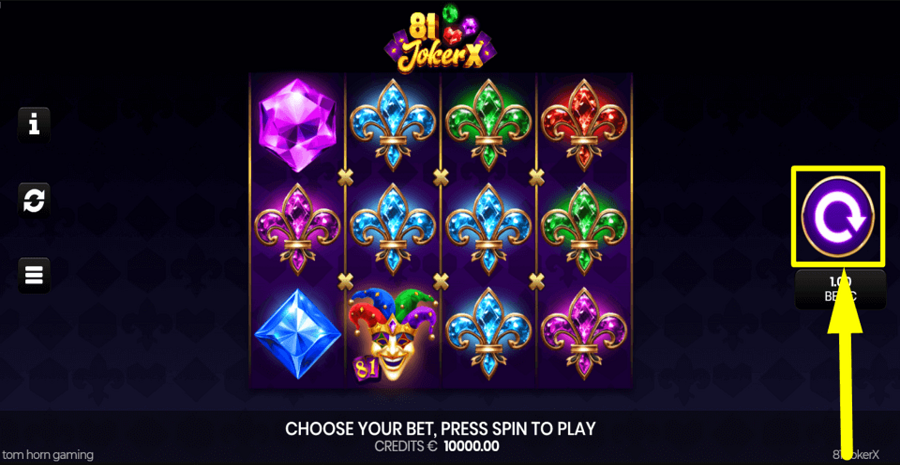 81 Jokerx Spin Button