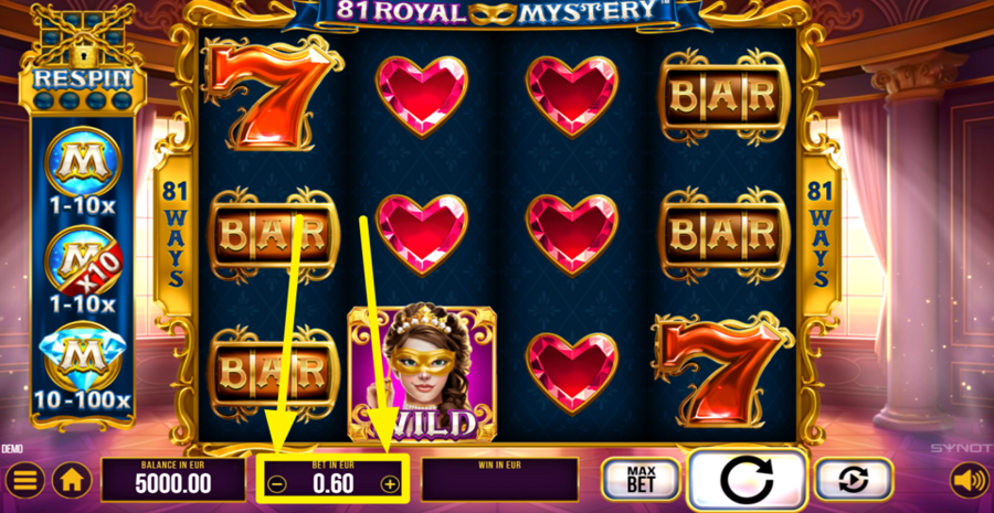 81 Royal Mystery Adjust Bet