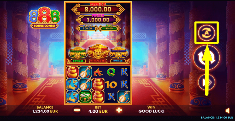888 Bonus Combo Autoplay Feature