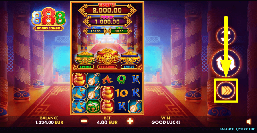 888 Bonus Combo Turbo Feature