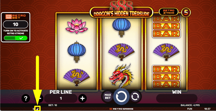 888 Dragons Hidden Treasure Turbo Feature