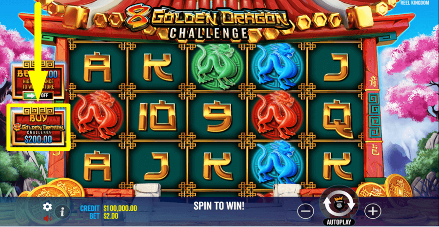 8 Golden Dragon Challenge Buy Feature