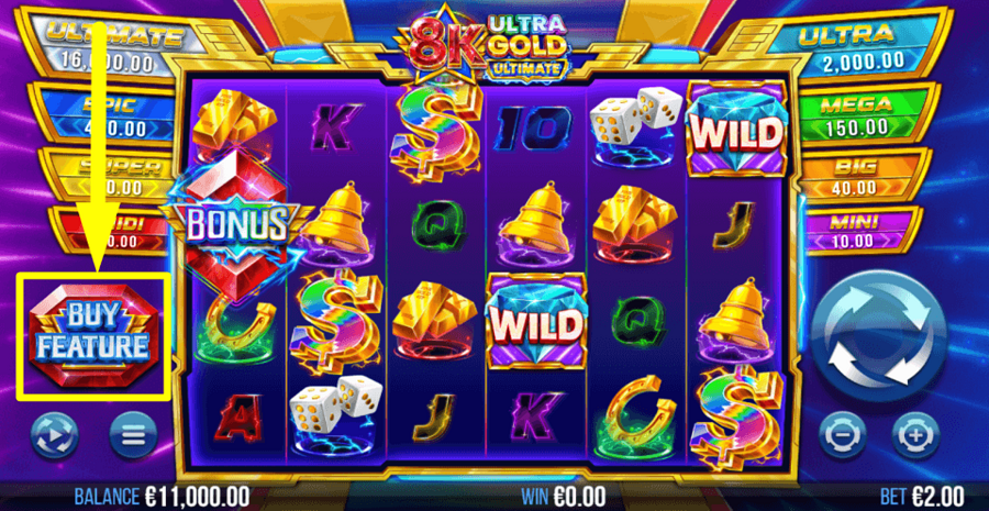 8k Ultra Gold Ultimate Buy Feature
