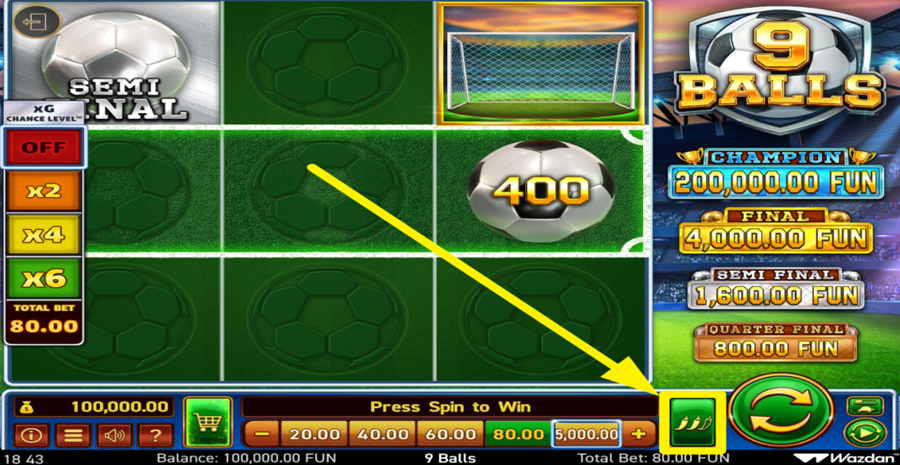 9 Balls Adjust Volatility