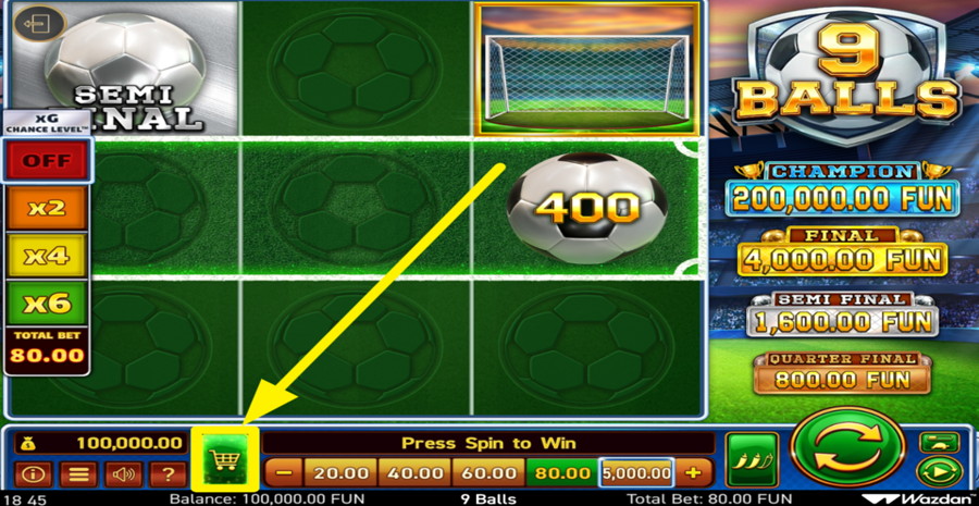 9 Balls Buy Bonus