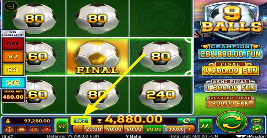9 Balls Gamble