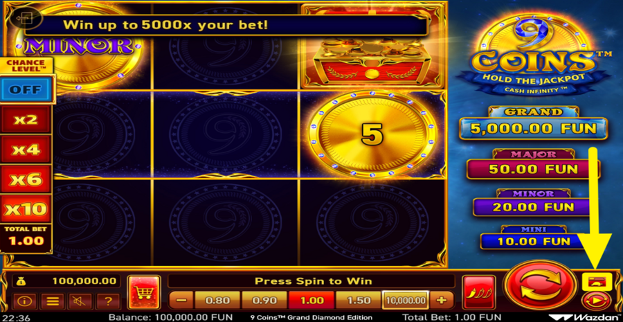 9 Coins Grand Diamond Edition Turbo
