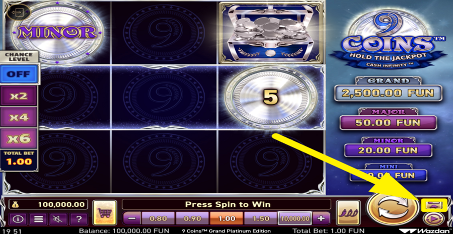 9 Coins Grand Platinum Edition Turbo