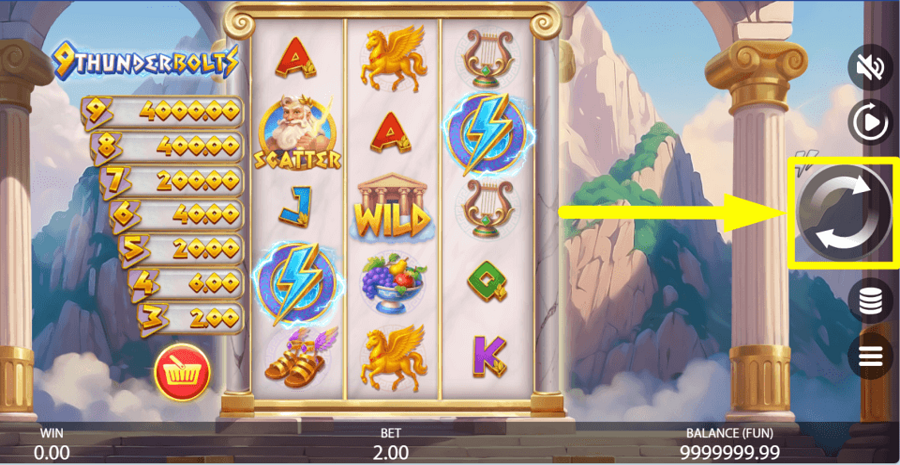 9 Thunderbolts Spin Button