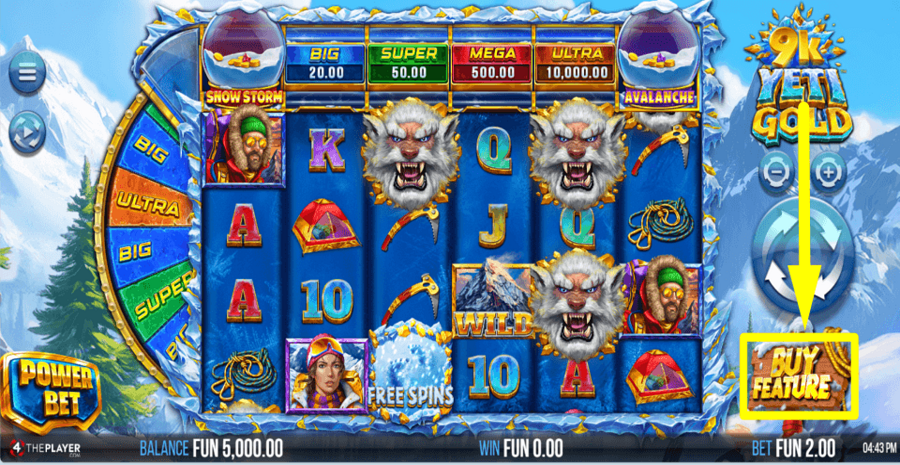 9k Yeti Gold Buy Feature