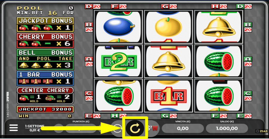 A Big Cherry Spin Button