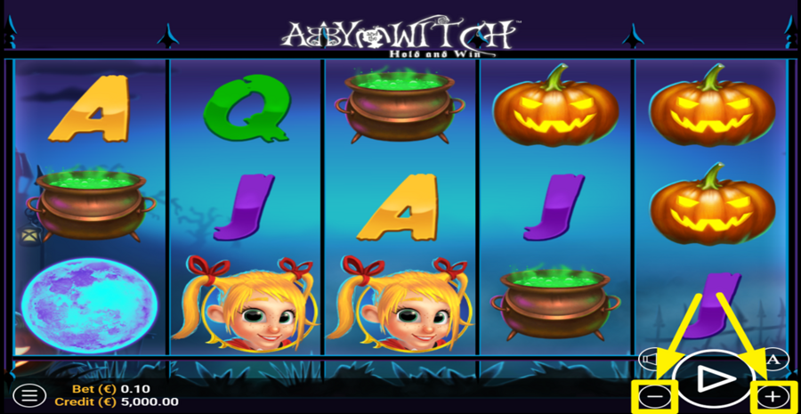 Abby And The Witch Hold And Win Adjust Bet