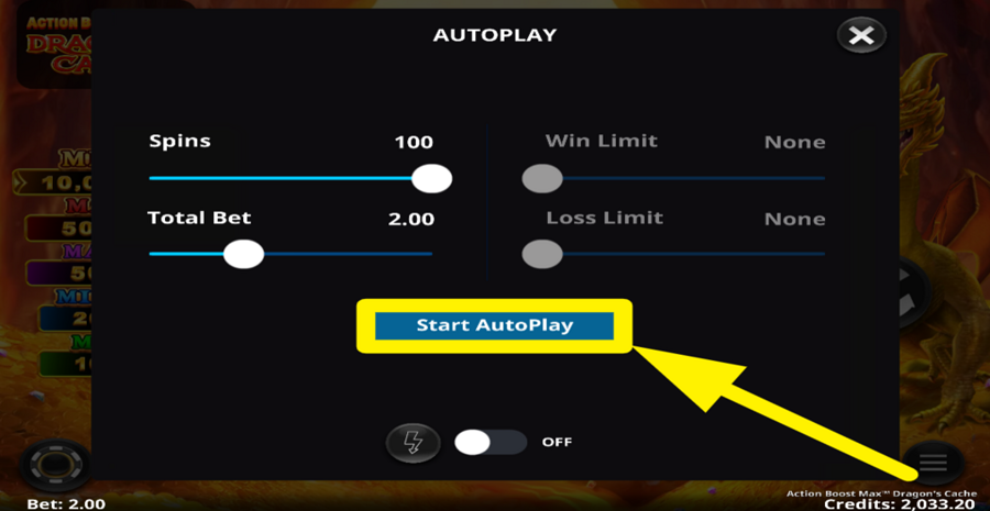 Action Boost Max Dragons Cache Autoplay