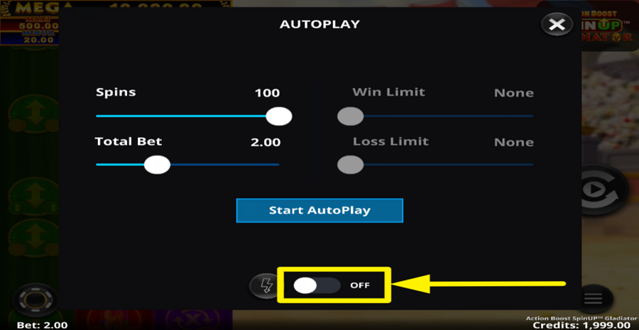 Action Boost Spinup Gladiator Turbo