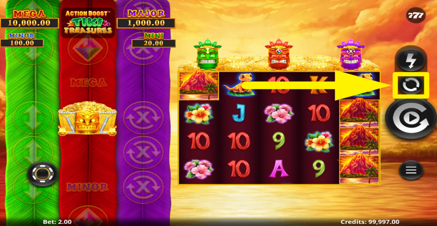 Action Boost Tiki Treasures Autoplay