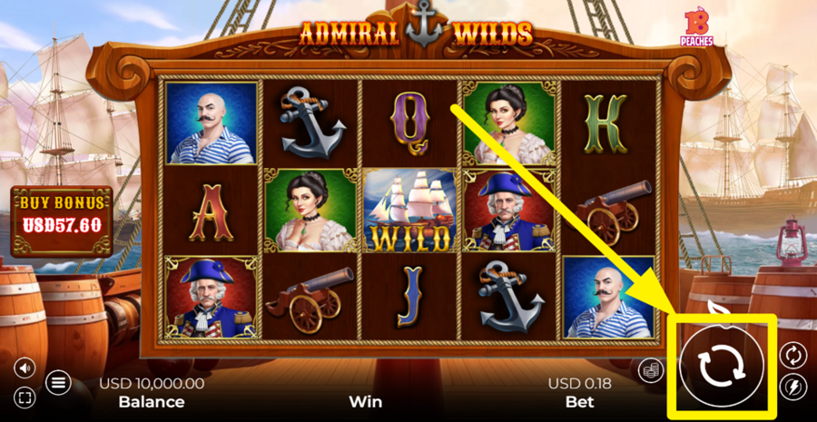 Admiral Wilds Spin