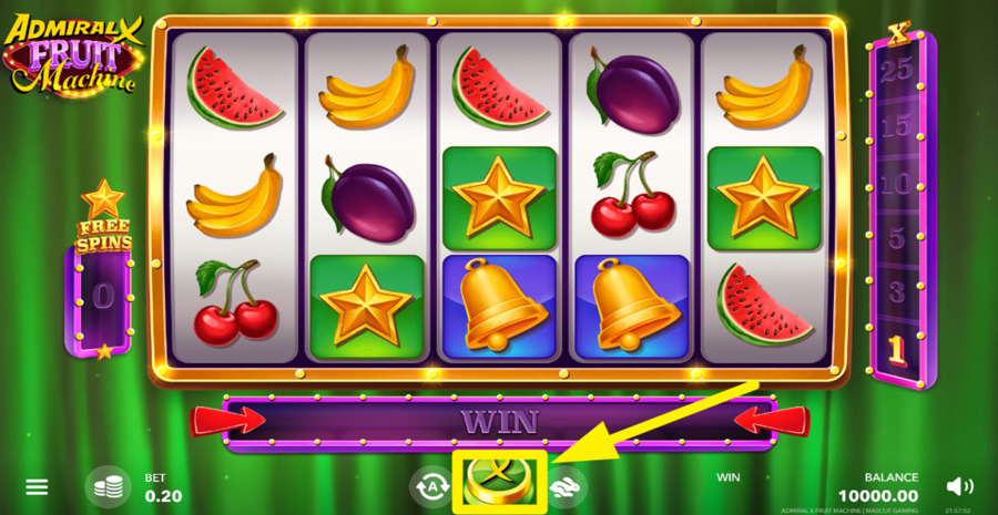 Admiralx Fruit Machine Spin Button