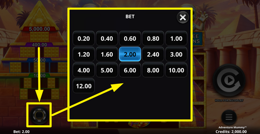 Adventure Mummy Adjust Bet