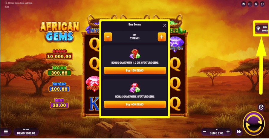 African Gems Buy Feature