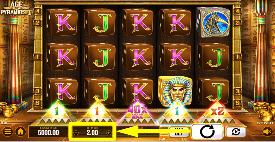 Age Of Pyramids Dice Bet Value