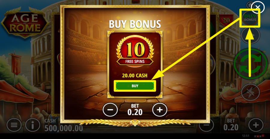 Age Of Rome Buy Bonus