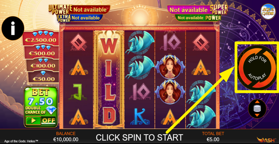 Age Of The Gods Gold Trio Spin
