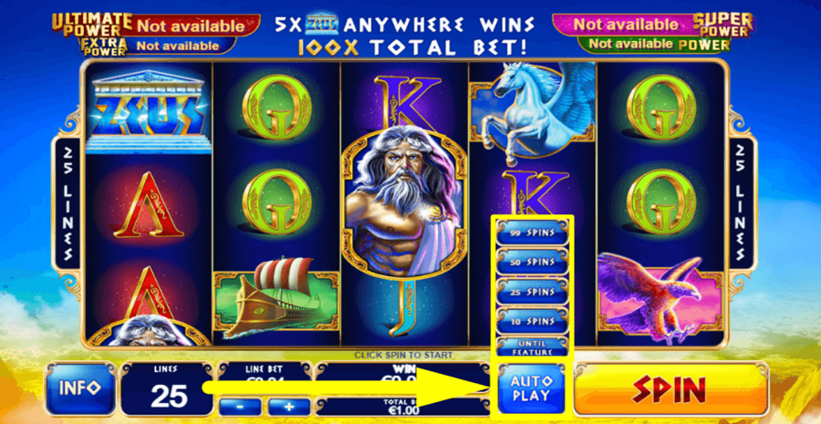 Age Of The Gods King Of Olympus Autoplay Feature