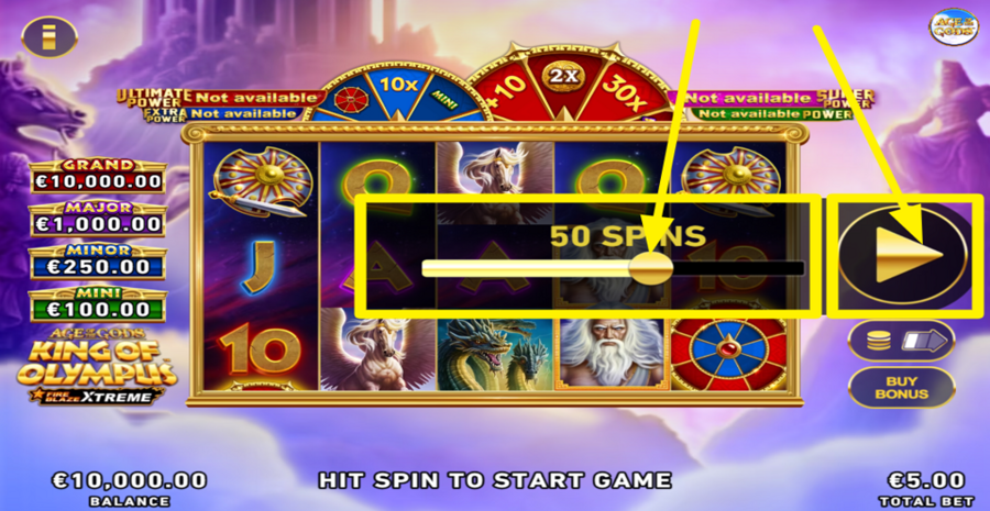 Age Of The Gods King Of Olympus Fire Blaze Xtreme Autoplay