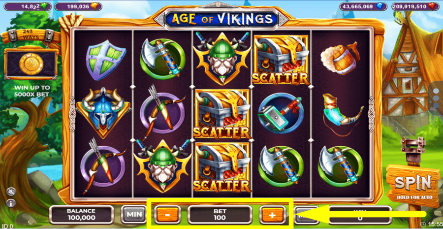 Age Of Vikings Popok Gaming Bet Value