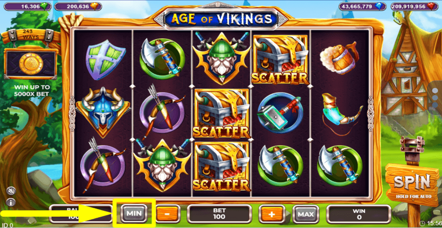 Age Of Vikings Popok Gaming Min Button