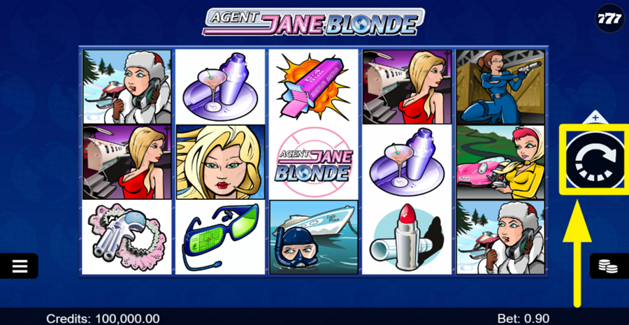 Agent Jane Blonde Spin Button