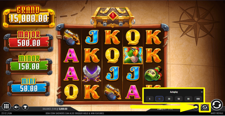 Ahoy Royale Autoplay Feature