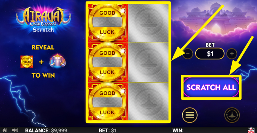 Airavat White Elephant Scratch Scratch