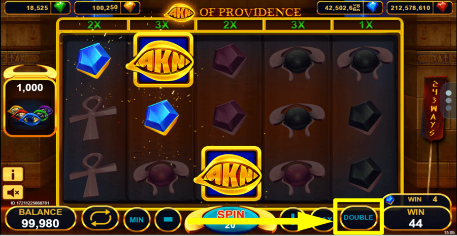 Akn Of Providence Gamble Feature